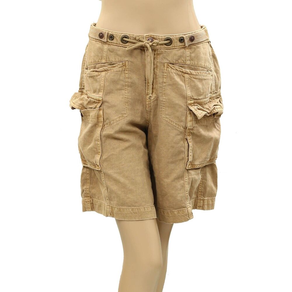 Free People Frankie Washed Shorts Low-Waisted Cargo Lightweight Casual XS 287975